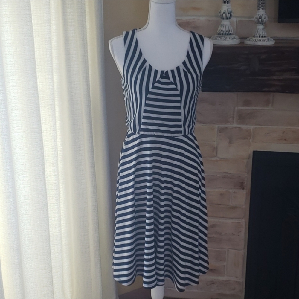 Maurices blue and white dress